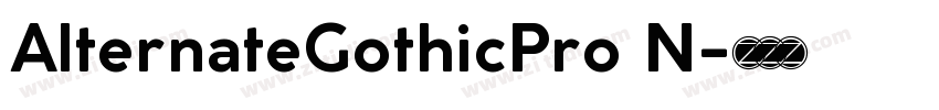 AlternateGothicPro N字体转换